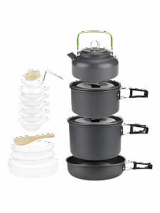 Посуда туристическая набор 27 в 1 Огонёк OG-TRD02 МЯТАЯ УПАКОВКА